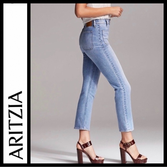 Aritzia Denim Forum The Just Peachy Straight Jeans - Picture 4 of 11